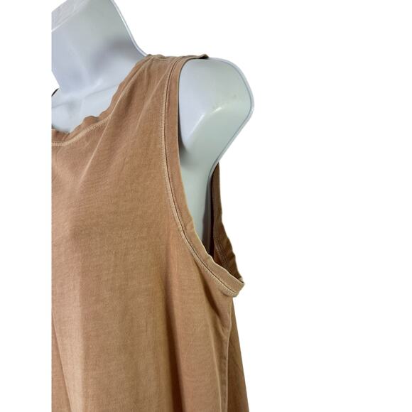 Old Navy Mauve Crewneck Sleeveless T-Shirt Dress Women's Sz Medium Splits - Picture 5 of 6